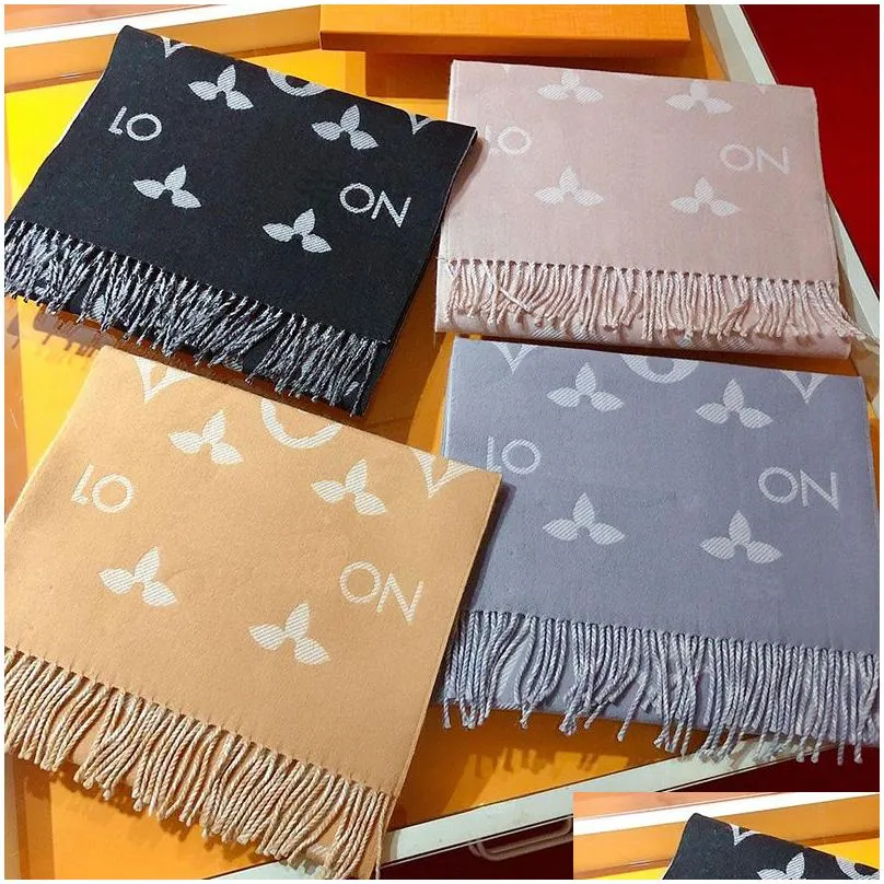 wool scarfs luxury designer scarf autumn and winter men women warm comfortable touch senior fashion process fashion versatile size