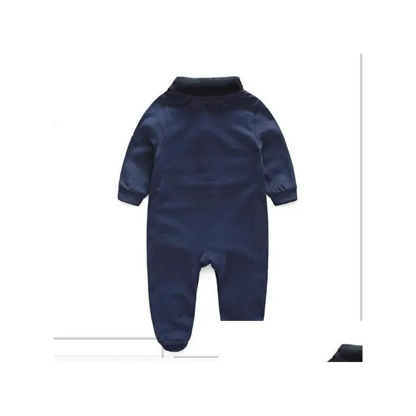  sell born baby clothes long sleeve designer 100% cotton baby rompers infant clothing baby boys girls jumpsuits add hat