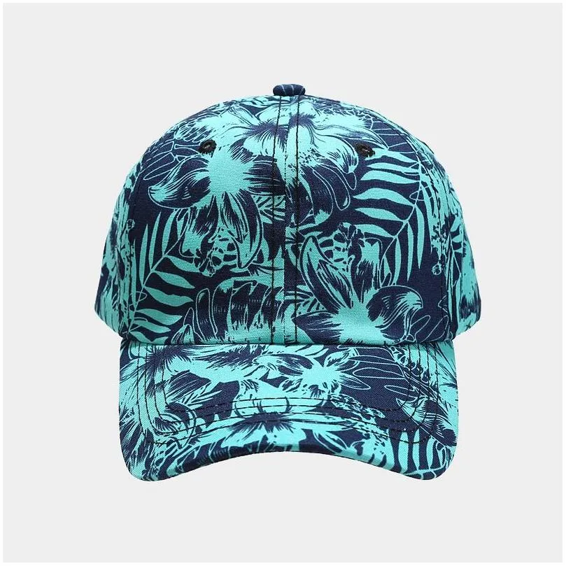 Ball Caps Fashion Uni New Baseball Cap Flowers Leaf Butterfly Printed Shade Sport Hat Outdoor Stretch Dad Casquette Hcs268 Drop Delive Dht2M