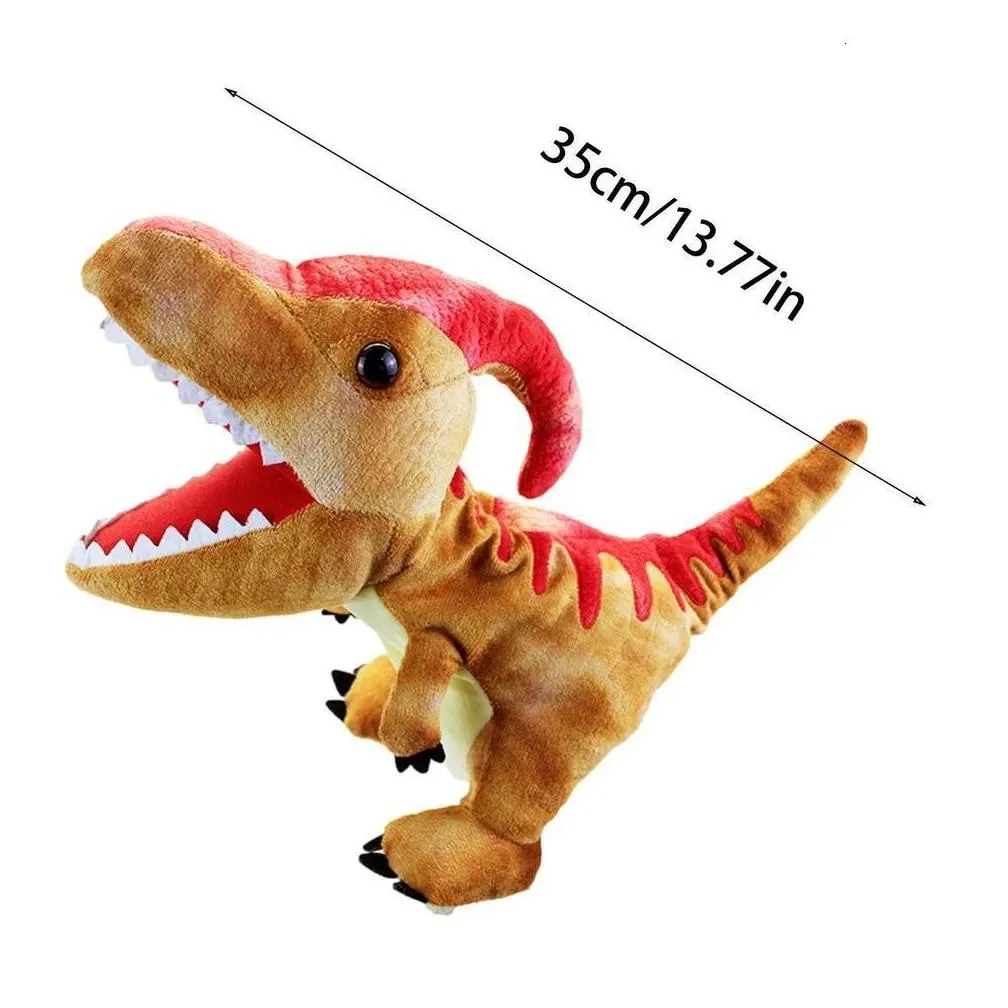 Puppets Dinosaur Hand Puppet Toys Raptor Open Mouth Tyrannosaurus Rex Doll Kids Children Birthday Gift Drop Delivery Dhzzq