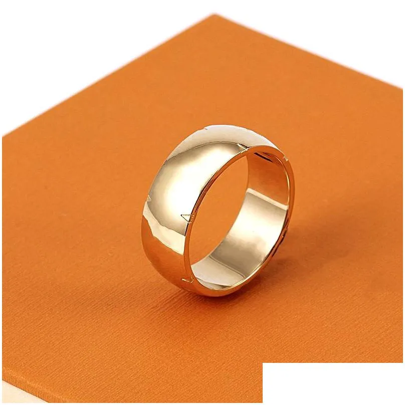 fashion classic designer rings luxury branded letter men and women couples 18k gold plated ring non-fading anti-allergies holiday gift