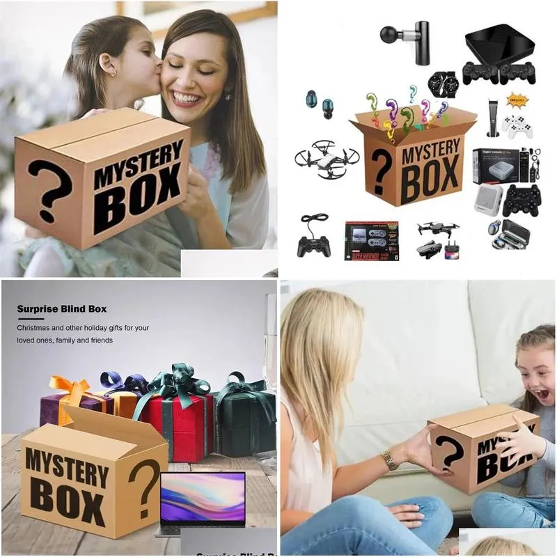 lucky bag mystery boxes there is a chance to open game controller mobile phone cameras drones game console smart watch earphone more