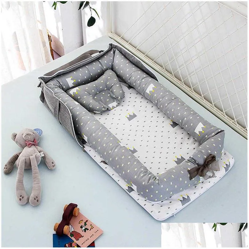 playpen travel nest portable baby bed cradle newborn crib fence bed for kids baby bassinet