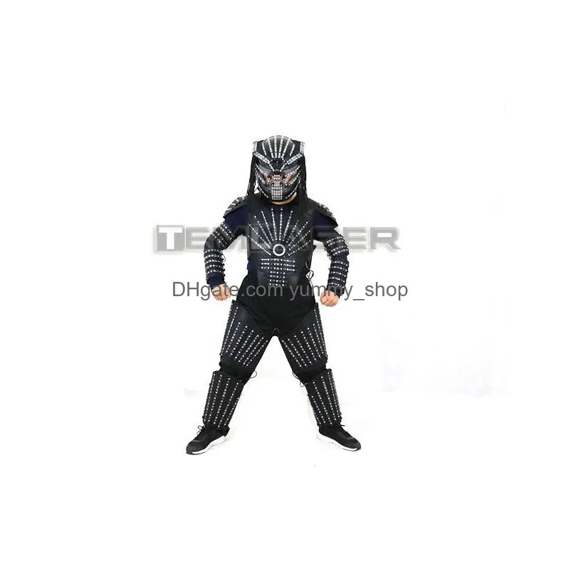 led stage clothes luminous costume led robot suit led clothing light suits costume for dance qerformance wear224b
