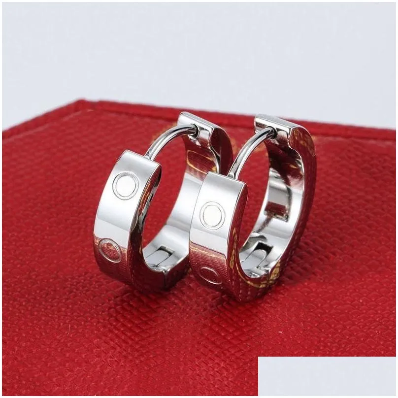 women`s earrings designer studs high quality stainless steel low allergy earrings classic fashion jewelry gift