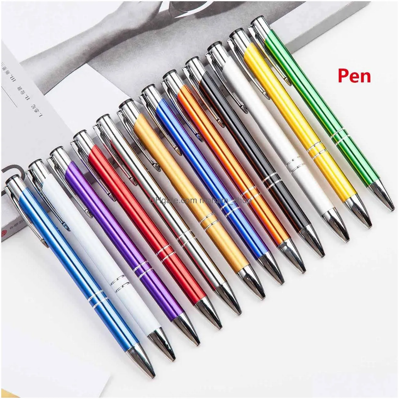 Ballpoint Pens Wholesale Metal Press Pen Advertising Wedding School Office Business Students Special Drop Delivery Industrial Writin Dhyam