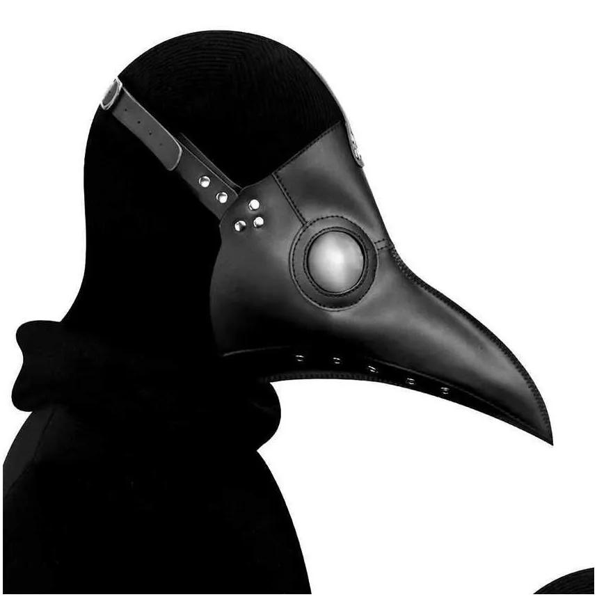 plague tor masks adult steam punks scary horror pu steampunks flat gentleman hat halloween cosplay beak mask carnival party x0803