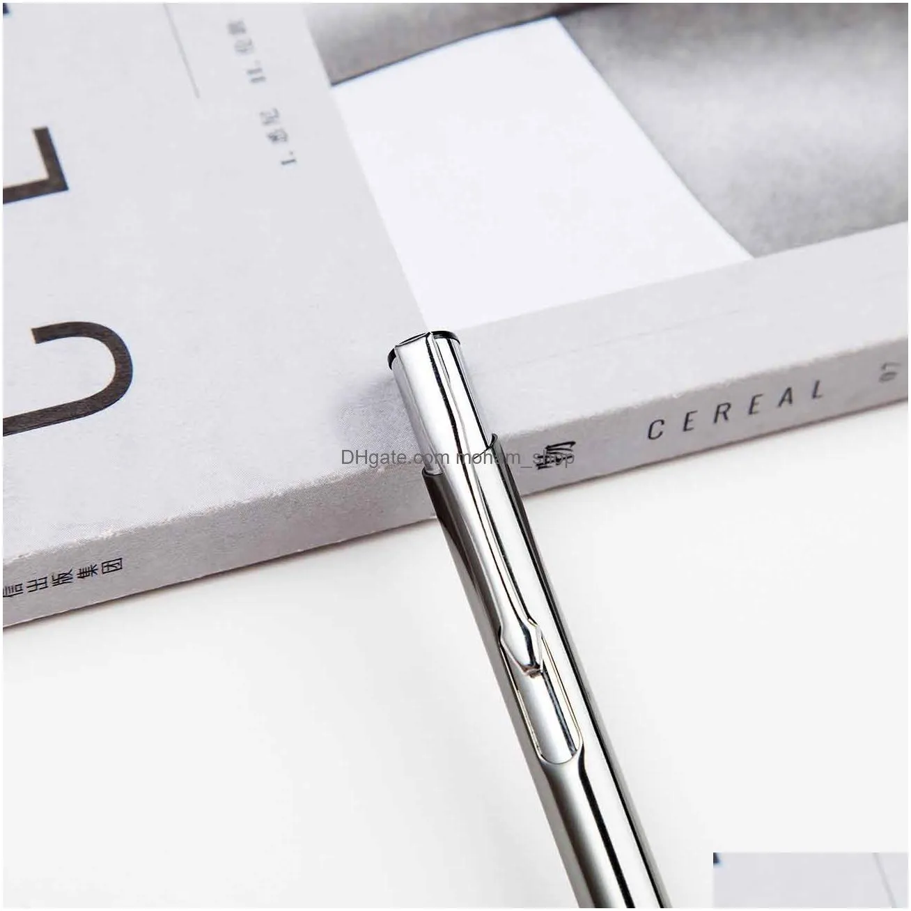 Ballpoint Pens Wholesale Metal Press Pen Advertising Wedding School Office Business Students Special Drop Delivery Industrial Writin Dhyam