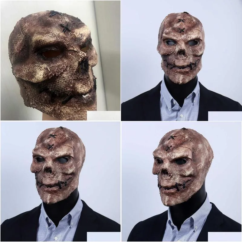 skull cosplay masks anime mask devil latex mascarillas skeleton face masques horror halloween costumes helmets drop x0803
