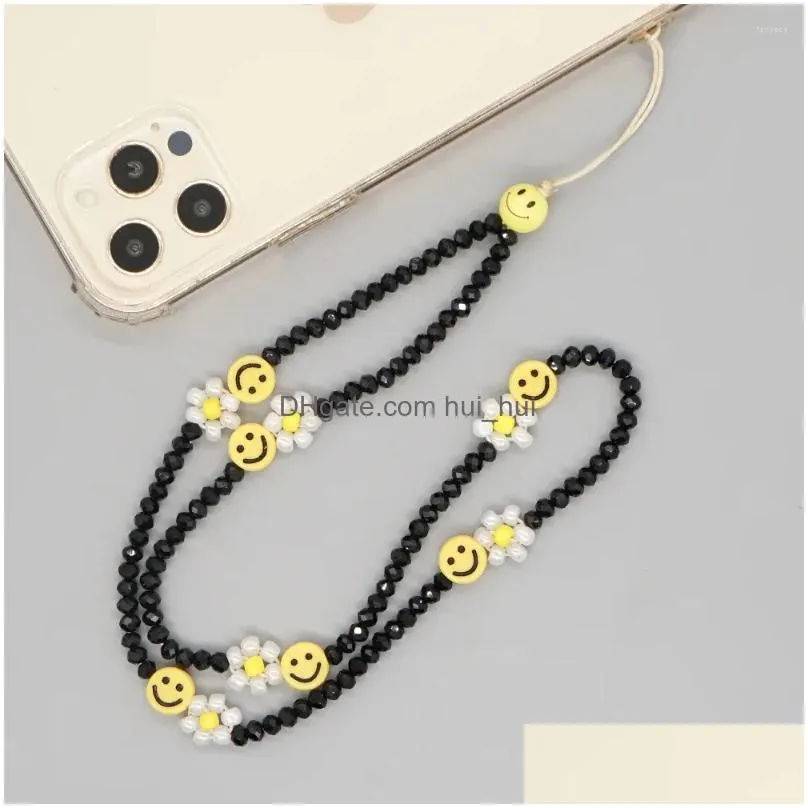 link bracelets go2boho telephone jewelry cell phone chain crystal beaded strap mobile chains anti-lost lanyard transparent beads