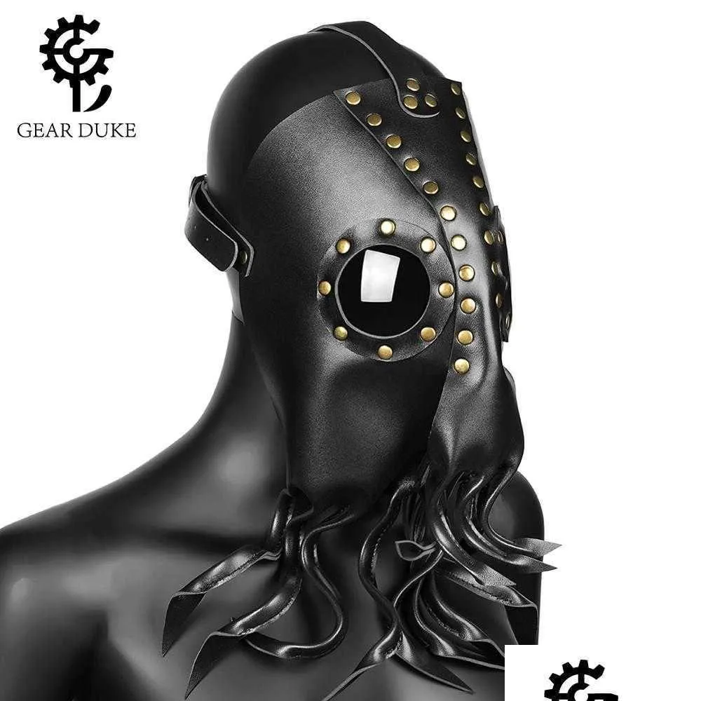 2019 steampunk mechanical mask dark octopus plague tor bird mask retro cosplay masks halloween costume props accessories x0803