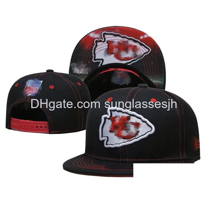 Ball Caps Designer Hats All Teams Logo Snapbacks Cotton Embroidery Football Baskball Closed Mesh Flex Beanies Fisherman Flat Hat Hip Dhrya