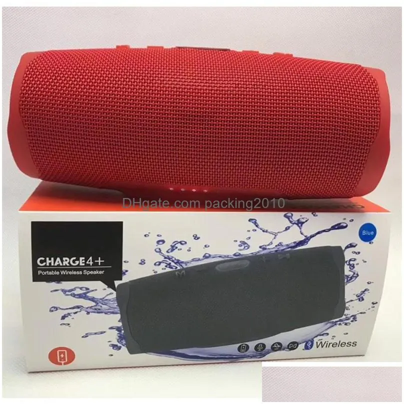 Portable Speakers  4Add 4 Plus Bluetooth Speaker Subwoofer Wireless Deep Stereo Portable With Retail Package Drop Delivery Ele Dhbcg