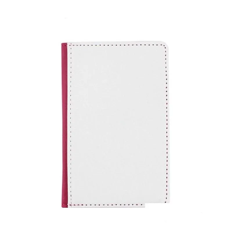 8colors sublimation blank passport card holders cover heat transfer printing pu leather passport case 7.7x5.6 inch min