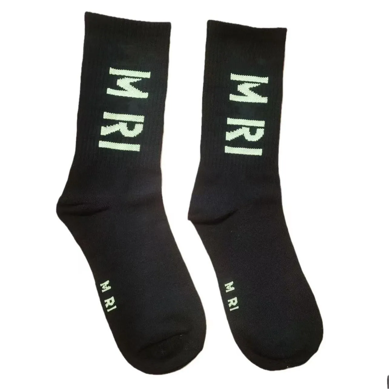 multi colored stockings fashion embroidered letters am mens and womens socks sports casual socks without box