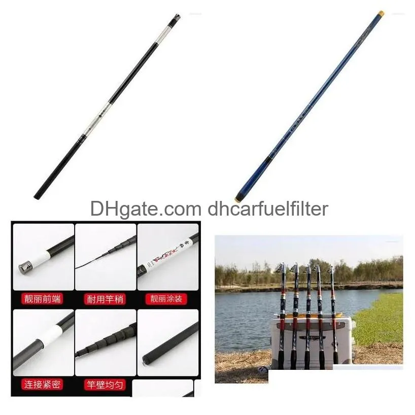 motorcycle armor carp fishing rod carbon fiber feeder tralight portable for freshwater stream 440hjj102c17-c20 drop delivery automobil
