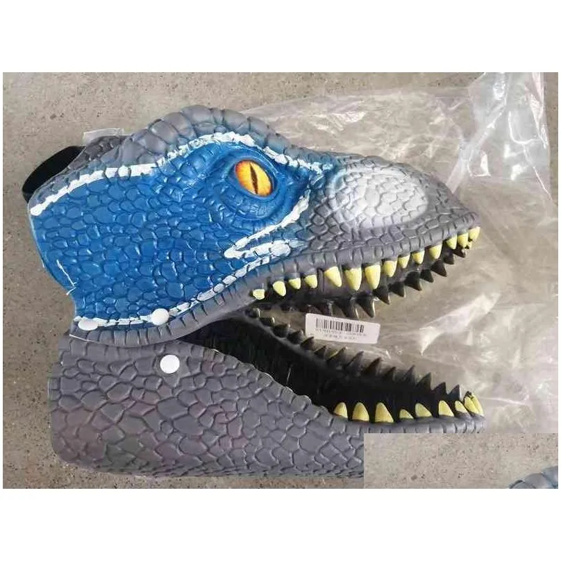 3d halloween dinosaur mask role play props performance heaear raptor dinosaur dino festival carnival gifts y220805