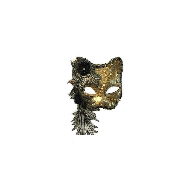 h3399 party fashion cat mask halloween christmas masquerade princmasks women nightclub ball venetian carnival accessories x0803