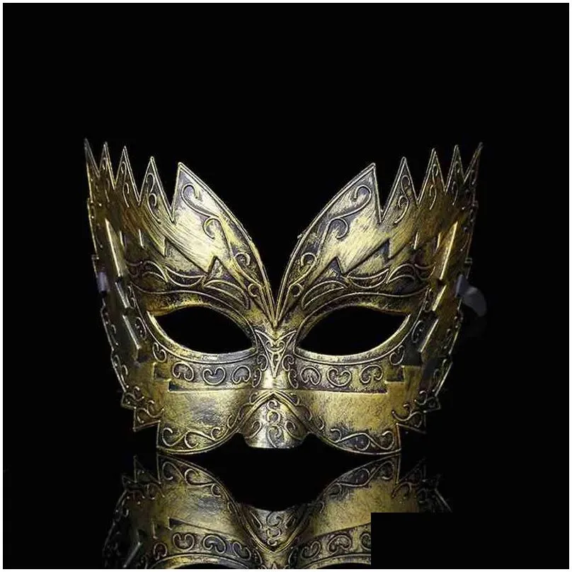 waylike halloween party mask venice cut carving retro rome mask masquerade halloween venetian costumes carnival sawtooth mask y220805