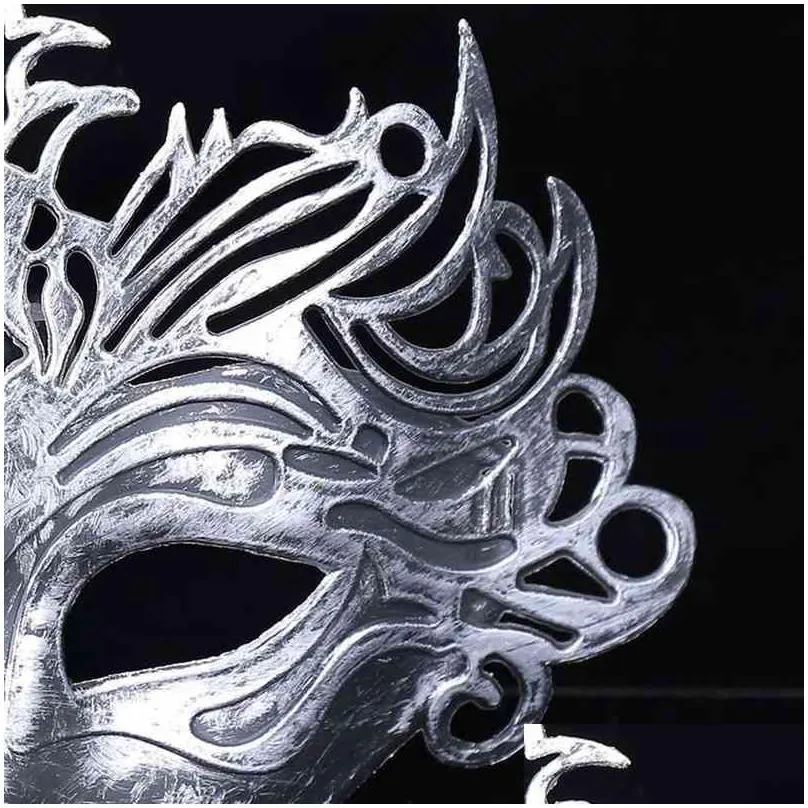 waylike halloween party mask venice cut carving retro rome mask masquerade halloween venetian costumes carnival sawtooth mask y220805