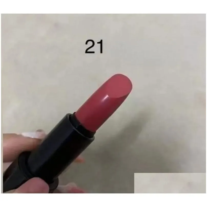 brand lip makeup satin lipstick matte lipstick 3.5g rouge a levres mat r with orange gift bag