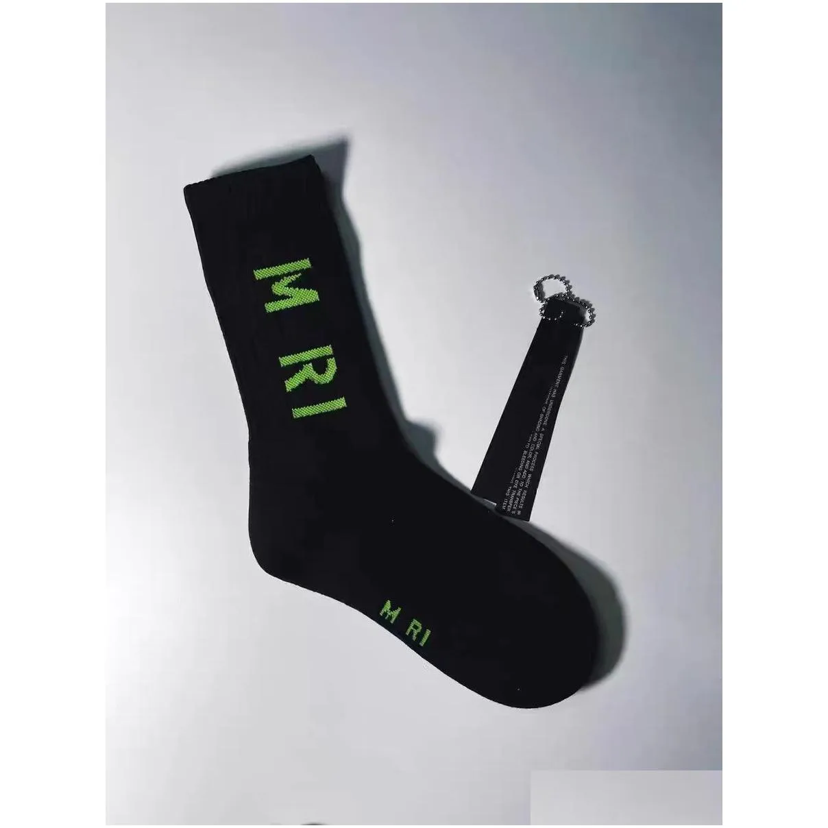 multi colored stockings fashion embroidered letters am mens and womens socks sports casual socks without box