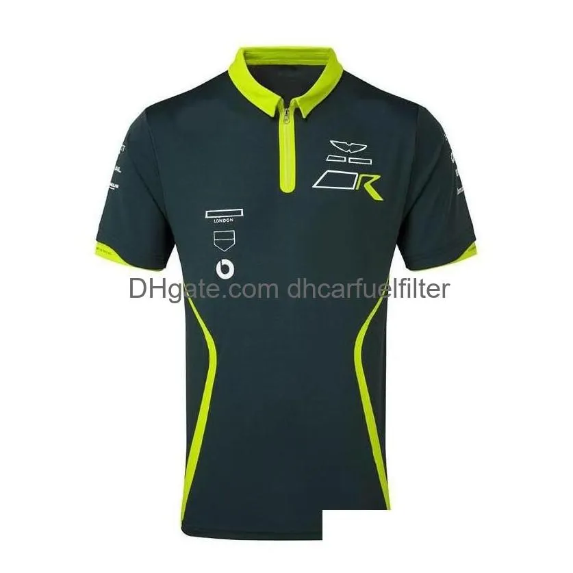 motorcycle apparel f1 racing suit shirt williams lapel short sleeve t-shirt polyester quick-drying can be customized drop delivery aut