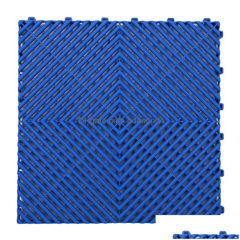 Carpets 40X40X1.8Cm Car Wash/Car Show/Workshop Floor Tiles Interlocking Plastic Garage Splicing Grille Mat Drop Delivery Dh6Tp