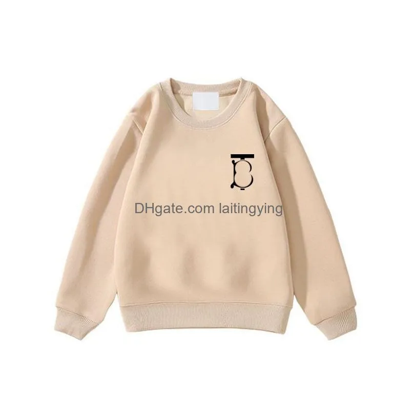 b designers sweatshirts for kids boy girl brand sweater kid solid color long sleeve children hoodie autumn winter clothes esskids