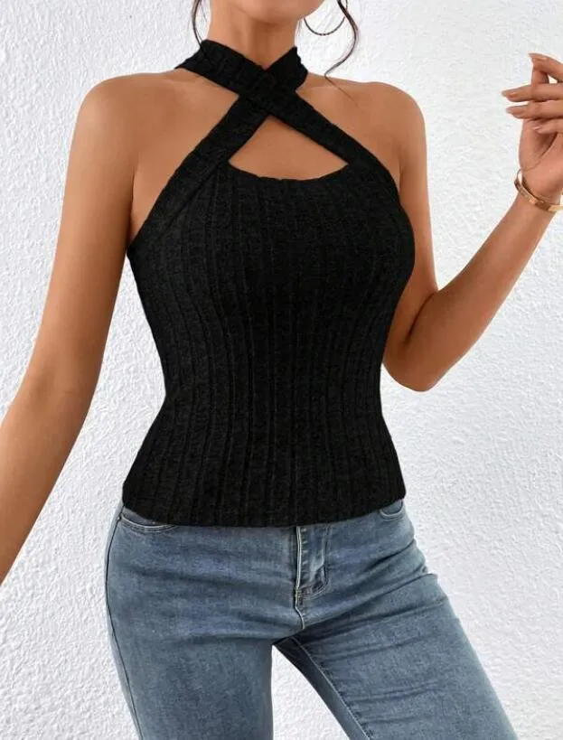 womens tanks women s off the shoulder tops slim fitted sleeveless one tight crop tank top summer y2k going out