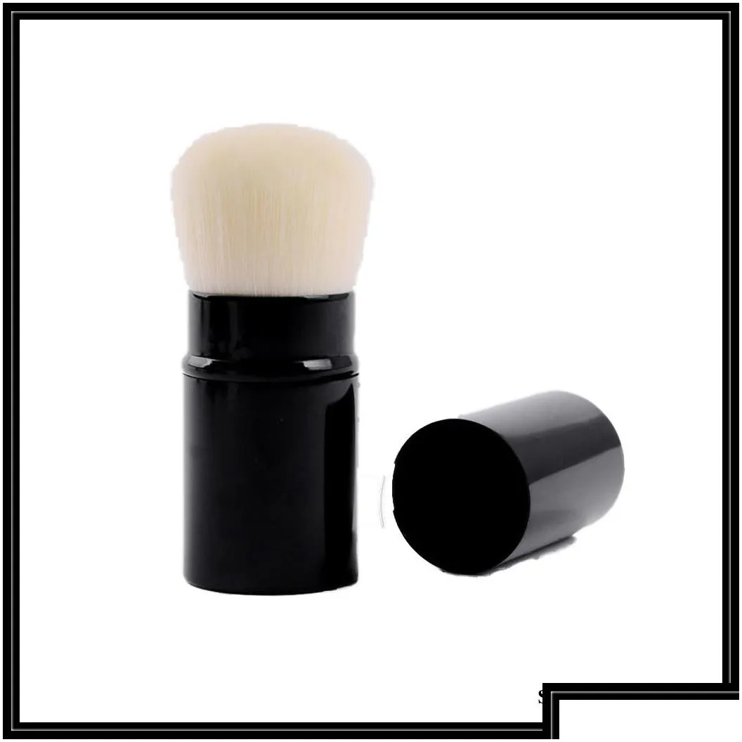 epack les belges single brush retractable kabuki brush with retail box package makeup brushes blendersingle brush retractable