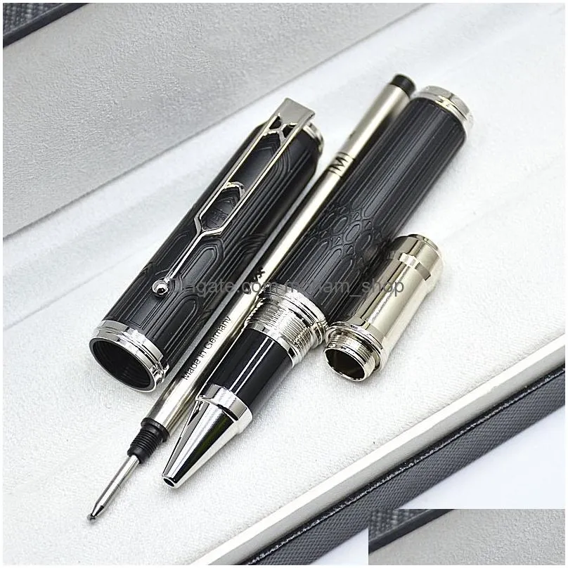 Ballpoint Pens Wholesale 2023 Limited Writers Edition Victor Hugo Signature Rollerball Pen With Statue Cap Office Writing Stationery Dhy2S