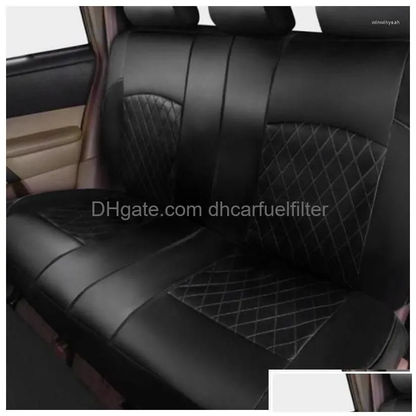 car seat covers ers pu leather er set waterproof fl for mobile protector compatible interior accessories drop delivery automobiles mot