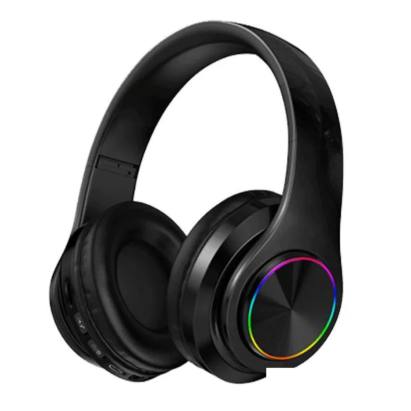 wholesale headset wireless bluetooth headset with colorful breathing light bass-heavy sports gaming headphone