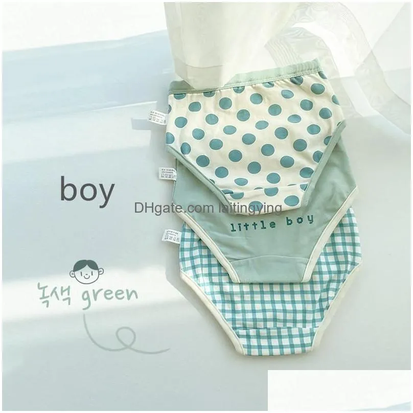 panties big size boy triangle briefs girls cotton flat angle baby cute underwear kids candy colors young children boxer