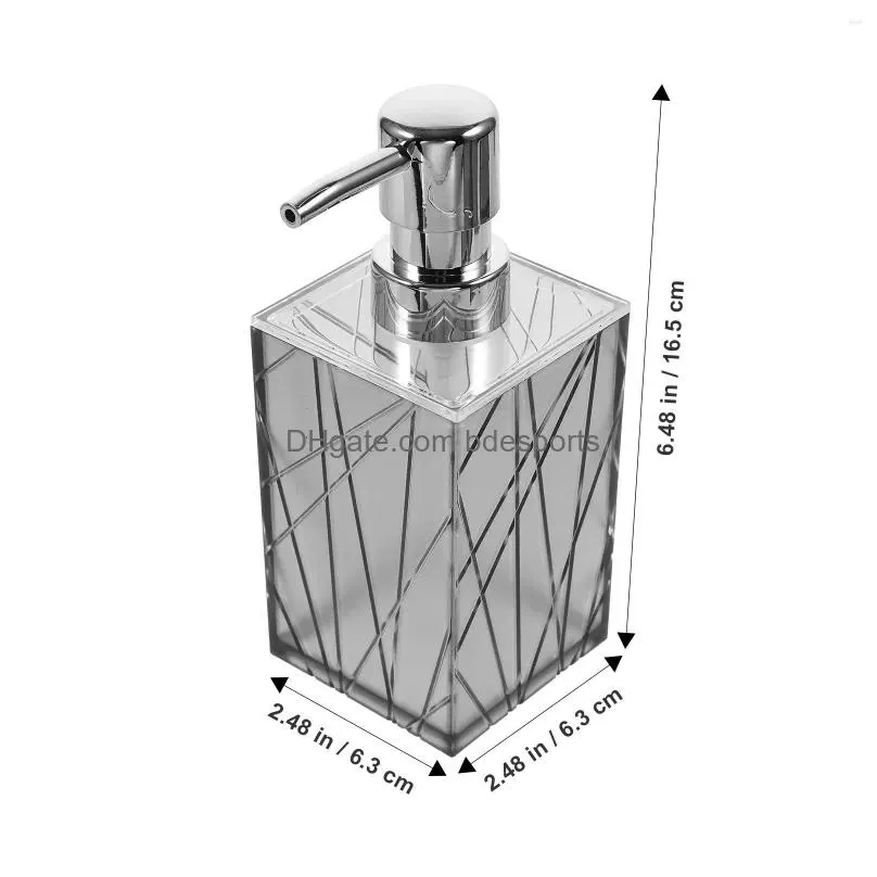 Bath Accessory Set 1 Bathroom Plastic Clear Soap Dispenser Toothbrush Holder Tray Counter Cup Drop Delivery Dhdbq