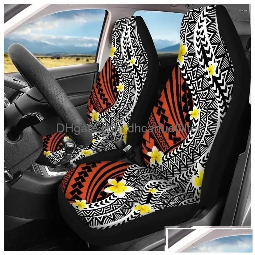 car seat covers ers ethnic style polynesian plumeria print polyester fit for most suv truck van accessories interior drop delivery aut