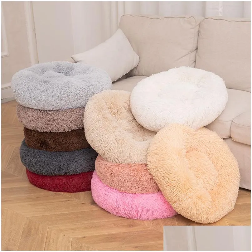comfortable cat beds and dog bed round pet supplies winter warm mat and pads 100% cotton