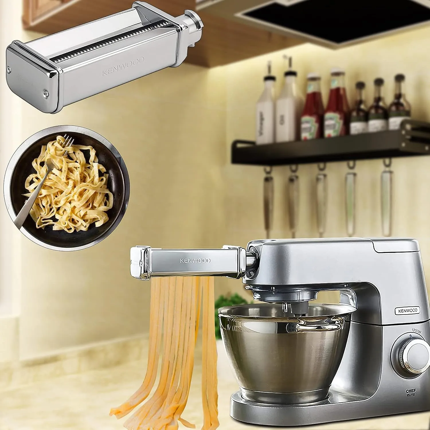 Kenwood Chef Accessories Set Isiler Pasta Machine Manual Max980Me Sheeter Spaghetti Cutter And Fetcine For Planetary Drop Delivery From Garden light 75.42 DHgate.Com