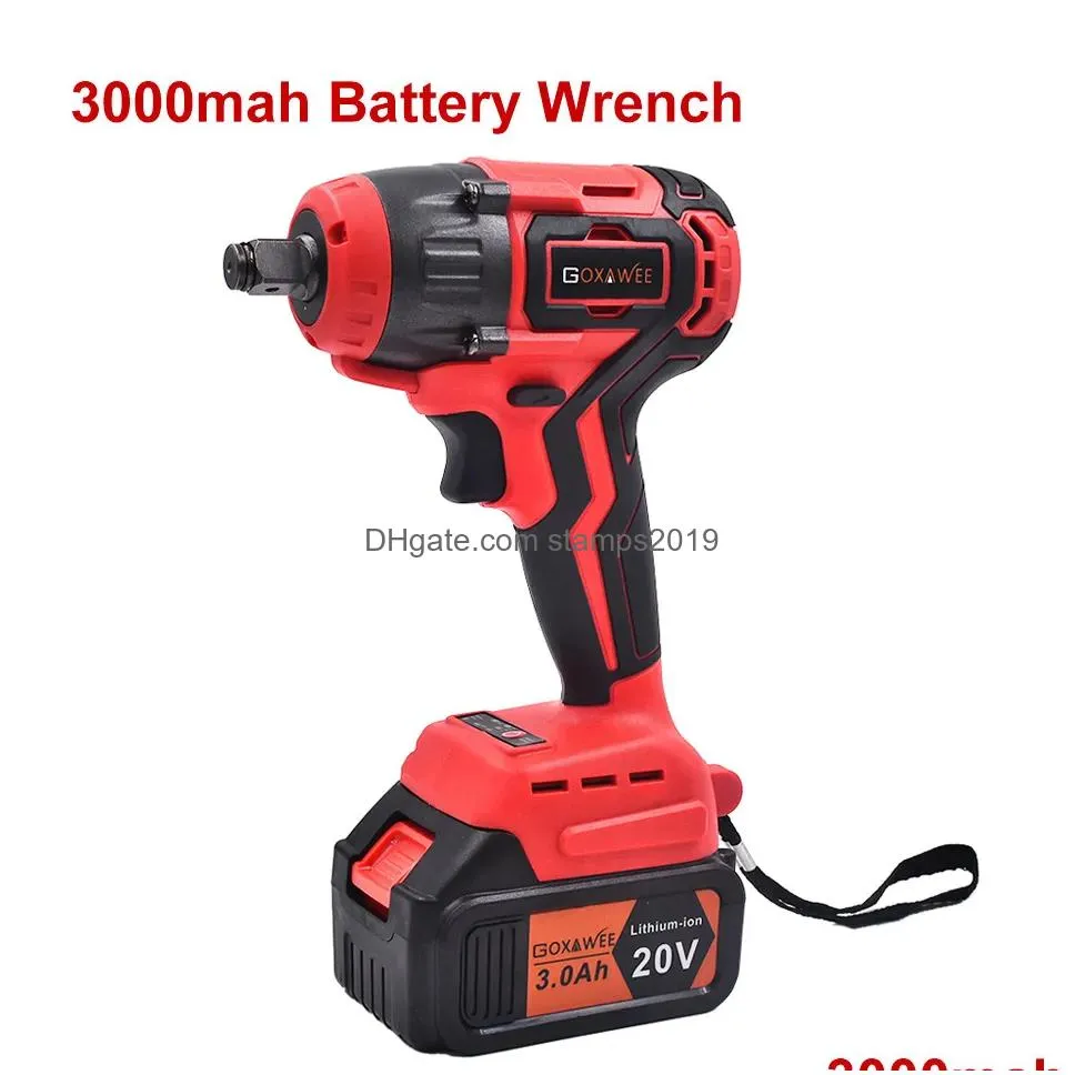 Electric Wrench Goxawee 20V Brushless Cordless Impact Driver Socket 4000Mah Battery Hand Drill Installation Power Tools Y200323 Drop Dhgaj From 78 03 DHgate