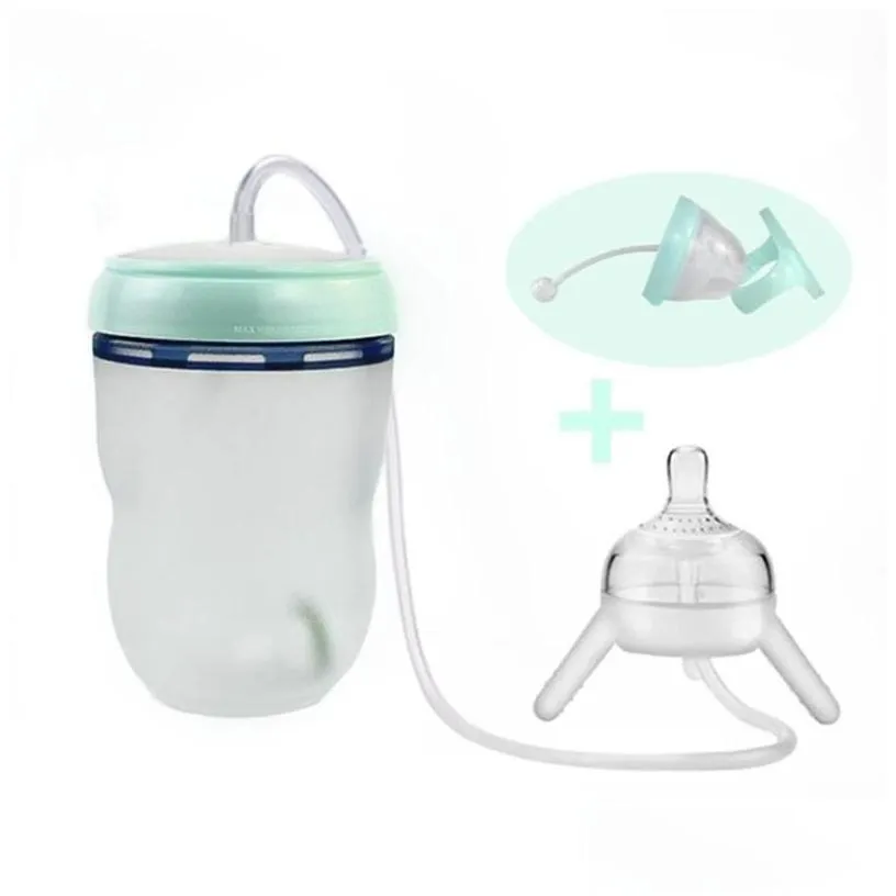 baby bottles baby feeding bottle long st hands- mtifunctional kids milk cup sile sippy no a 220414 drop delivery baby kids maternity