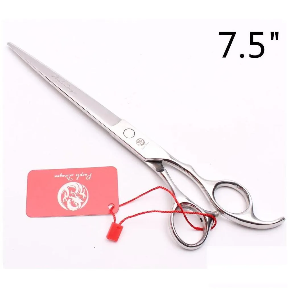 hair scissors z1006 5 to 8 different size jp 440c purple dragon sier hairdressing shears cutting or thinning human pets style drop d