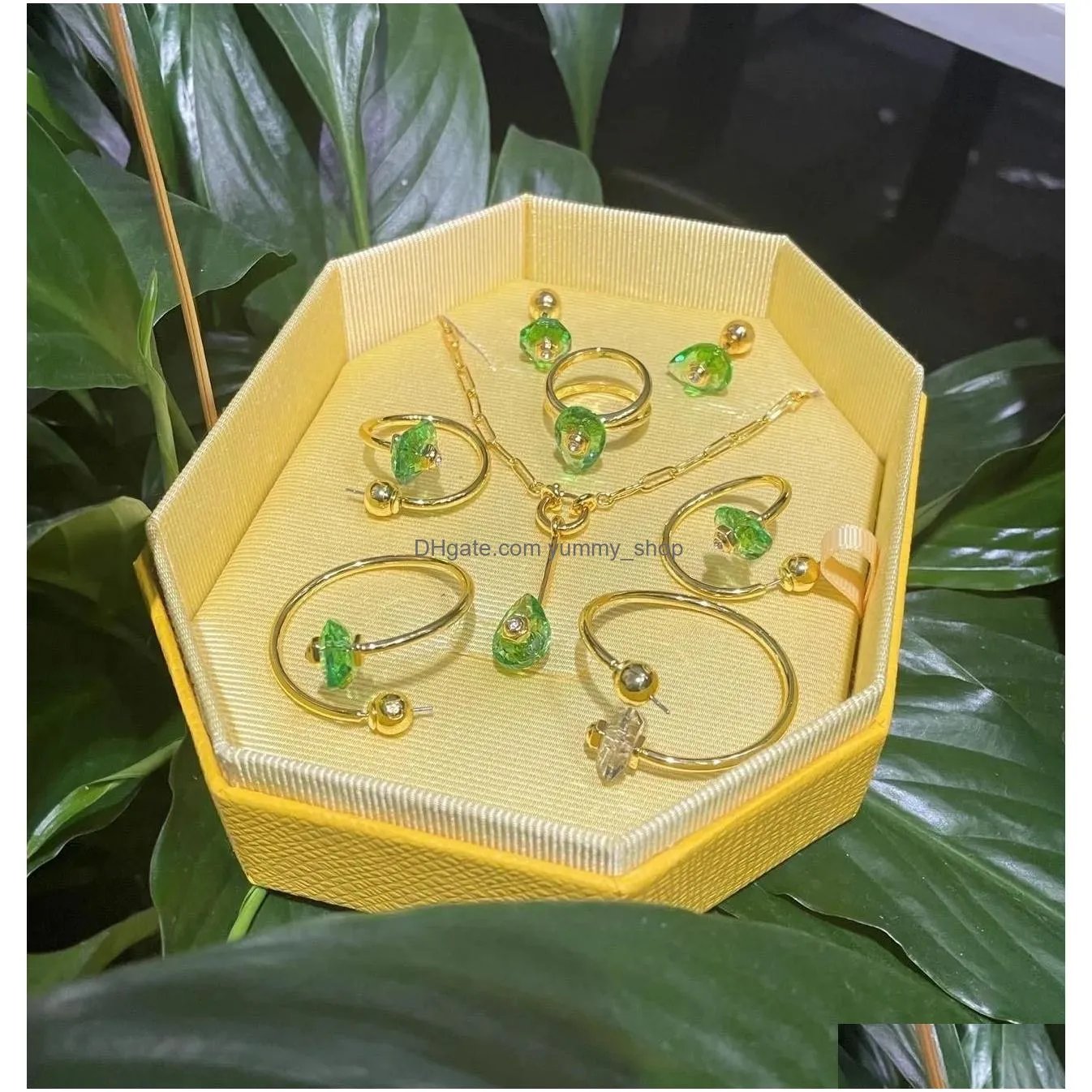 sets 2023 original florere necklace bracelet earrings for women luxury fine jewelry luxury flower mesmera zircon crystal with logo