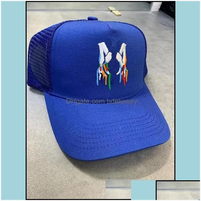 ball caps 2022 latest colors luxury designers hat fashion trucker cap high quality embroidery letters 22ss drop delivery accessories h