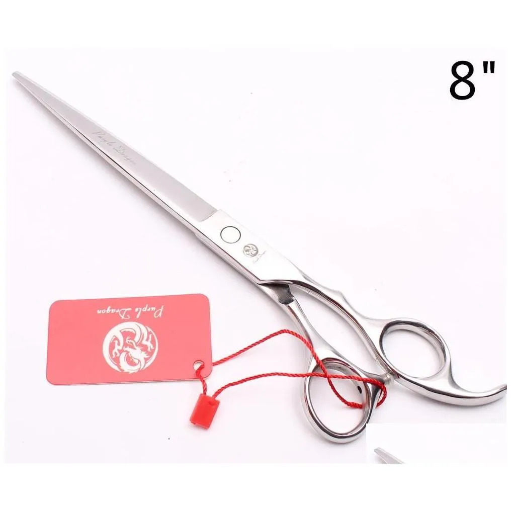 hair scissors z1006 5 to 8 different size jp 440c purple dragon sier hairdressing shears cutting or thinning human pets style drop d