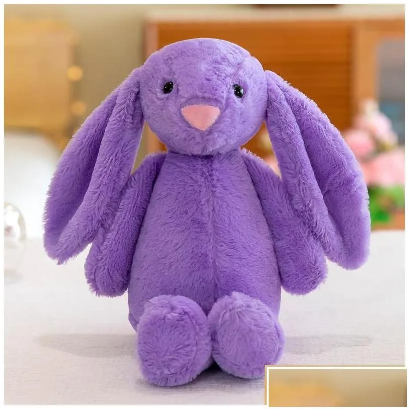 easter bunny 12inch 28cm plush filled toy creative doll soft long ear rabbit animal kids baby valentines day birthday dhgmp