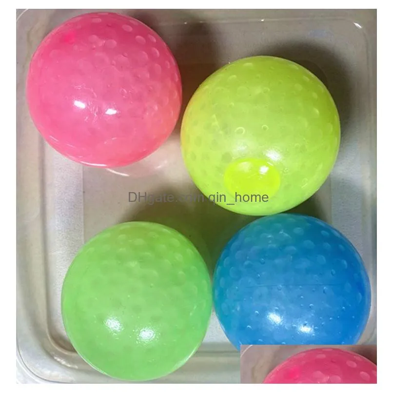 ceiling sticky wall ball party gift luminous glow in the dark squishy antistress balls stretchable soft squeeze adult kids toys 4.5cm