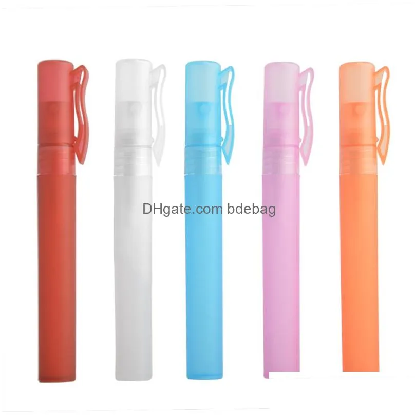 wholesale 10ml mini pen perfume bottle spray bottles sample small empty containers fragrances atomizer refillable bottlees