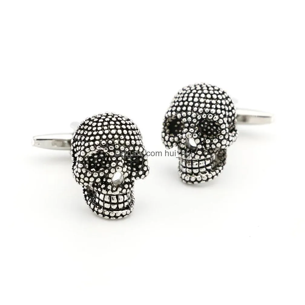 cuff link sets 28 styles option vintage novelty skeleton design skull links