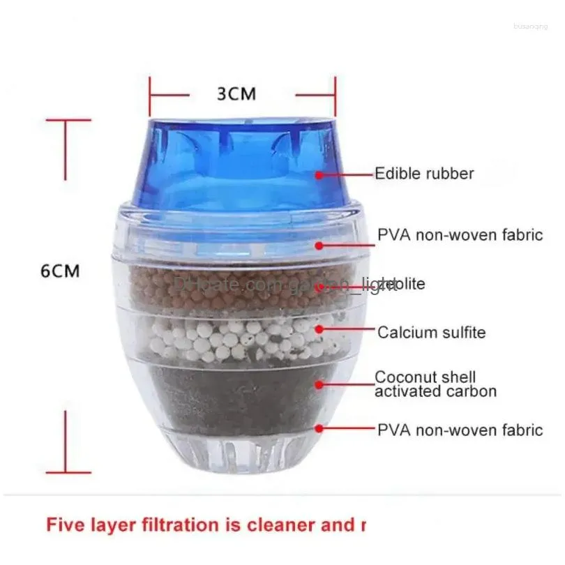 kitchen faucets 1/2pcs faucet tap water purifier home accessories clean filter activated carbon filtration